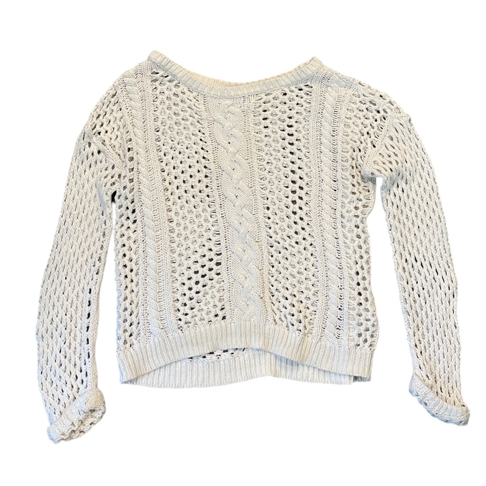 Keds cream knit sweater SZ M